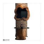 Walnut Console & Mirror