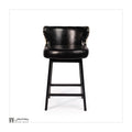 Queen Leather Wood Bar Stools