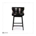 Queen Leather Wood Bar Stools