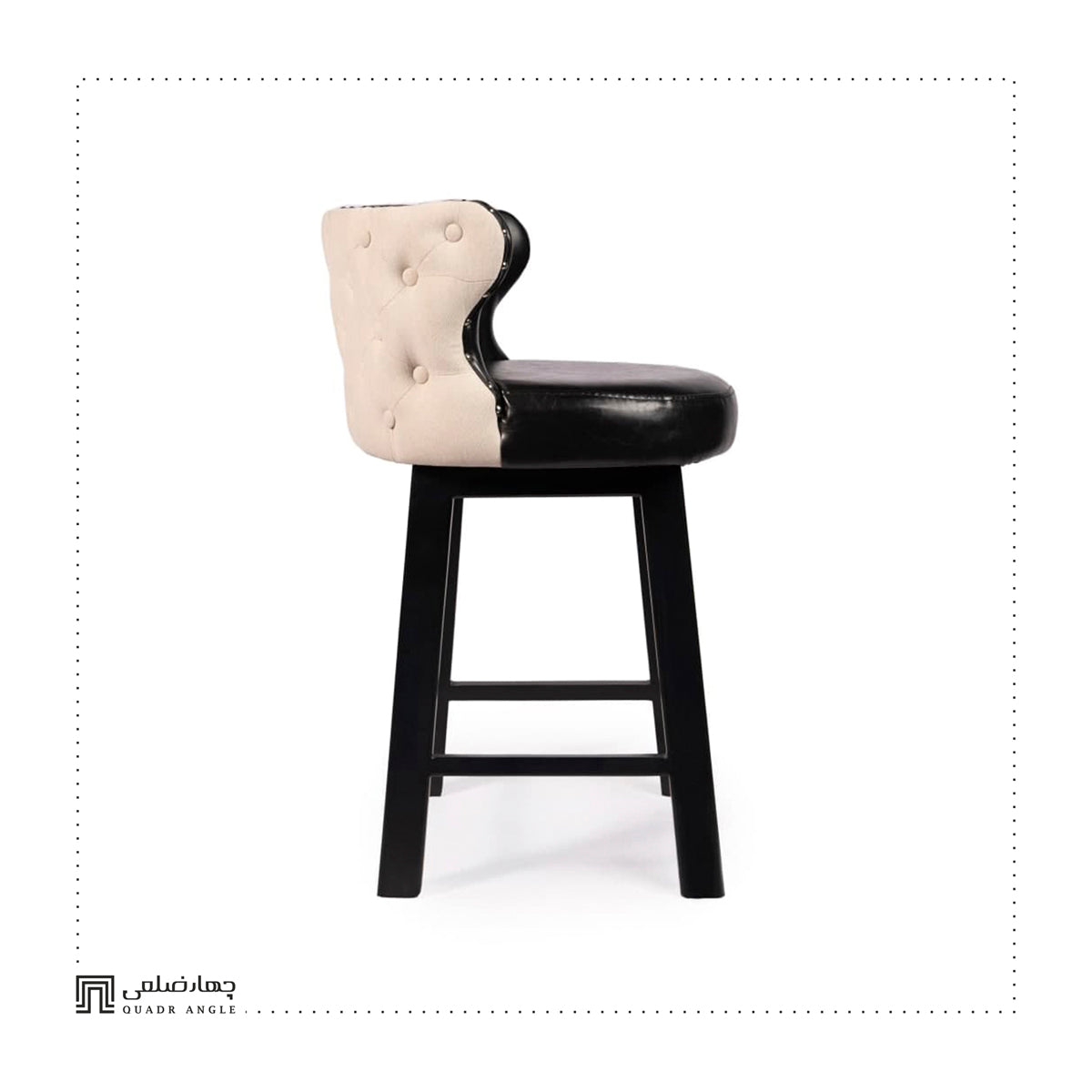 Queen Leather Wood Bar Stools