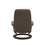 Essential Classic Recliner & Footstool - Batick Mole leather - view 3