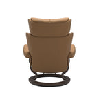Grande Classic Recliner & Footstool - Paloma Taupe leather - view 3