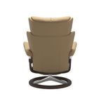 Grande Signature Recliner & Footstool - Paloma Sand leather - view 3