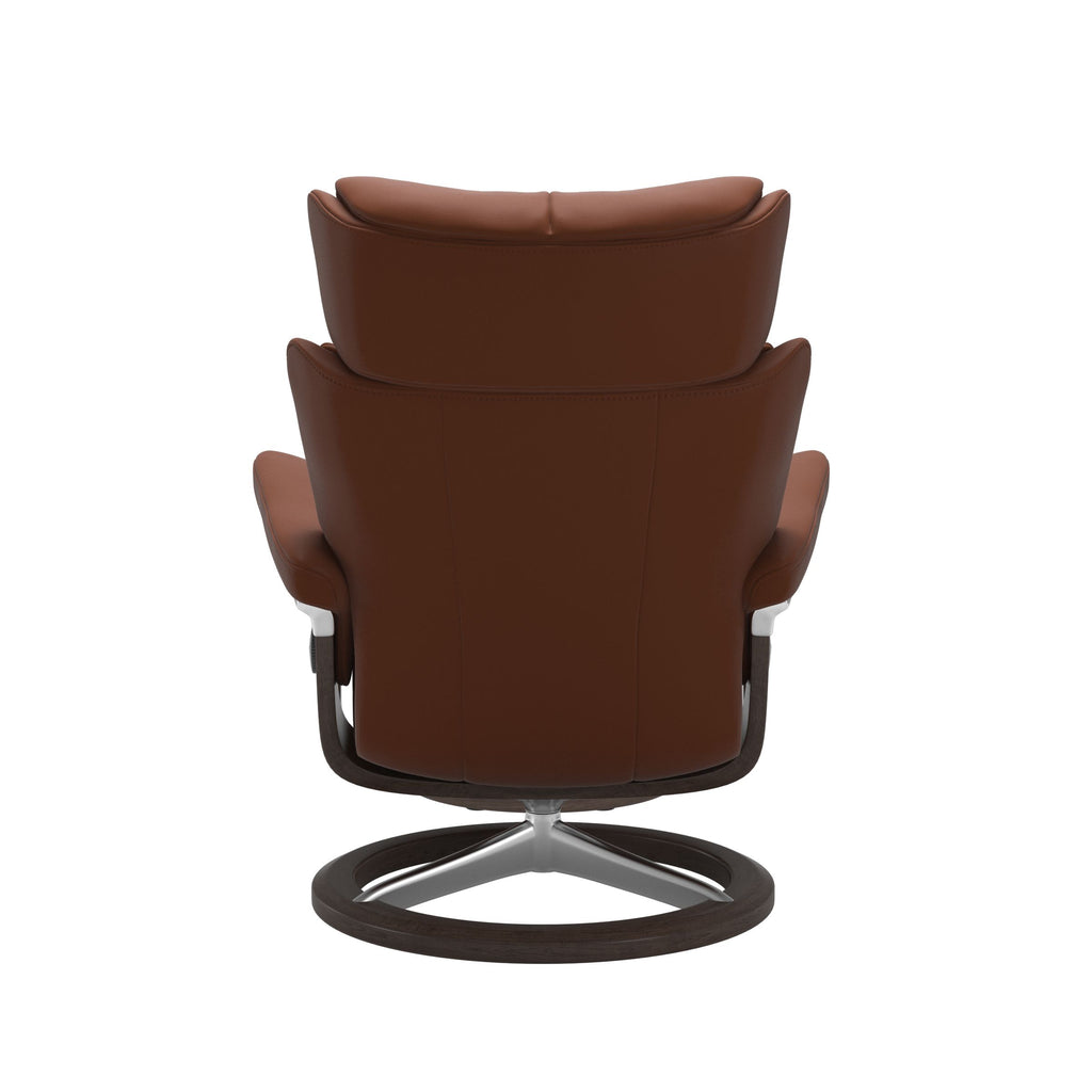 Grande Signature Recliner & Footstool - Paloma Copper leather - view 3