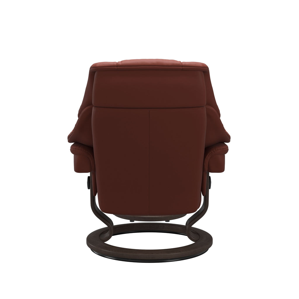 Retreat Classic Recliner & Footstool - Paloma Dark henna leather - view 3