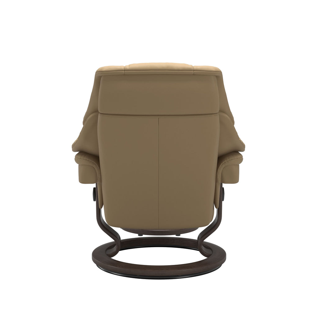 Retreat Classic Recliner & Footstool - Paloma Sand leather - view 3