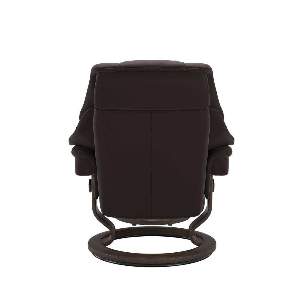 Retreat Classic Recliner & Footstool - Paloma Chocolate leather - view 3