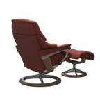 Retreat Signature Recliner & Footstool - Paloma Dark henna leather - view 4