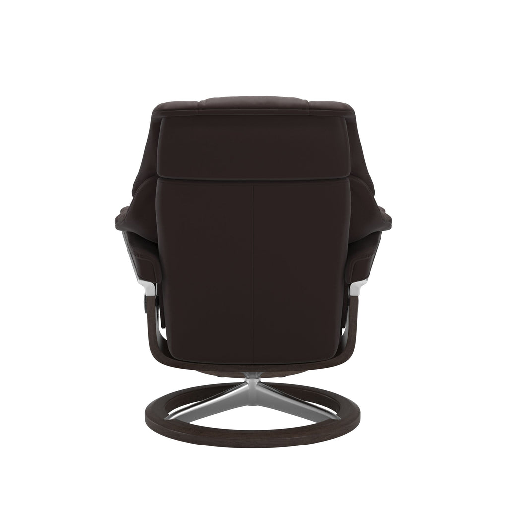 Retreat Signature Recliner & Footstool - Paloma Chocolate leather - view 3