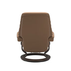 Serene Classic Recliner & Footstool - Batick Latte leather - view 3