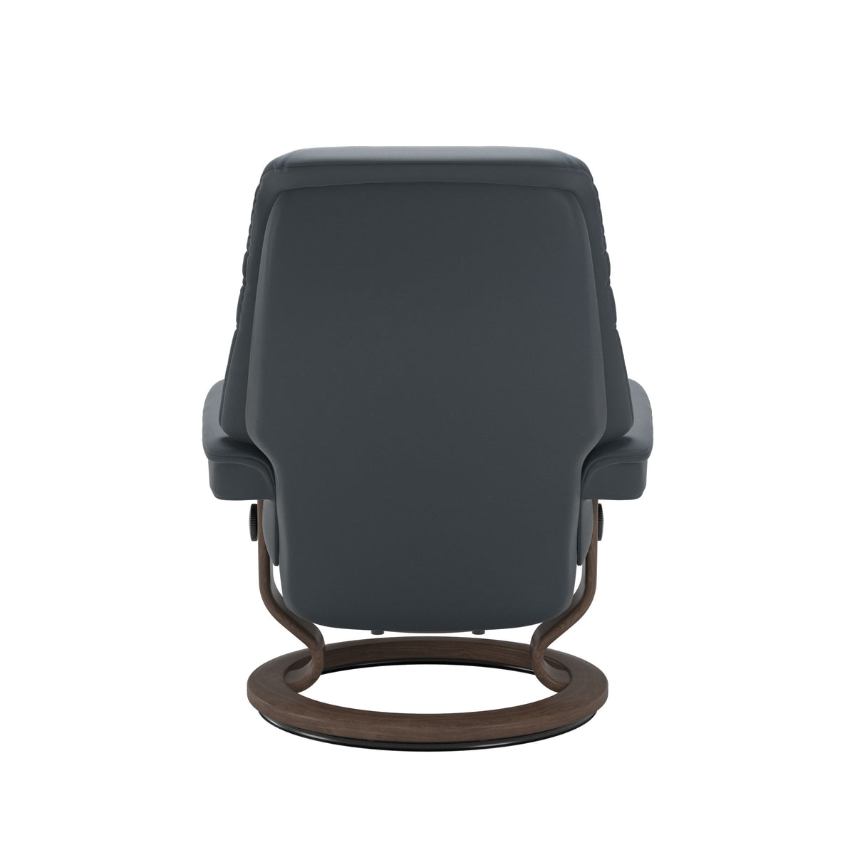 Serene Classic Recliner & Footstool - Batick Atlantic blue leather - view 3