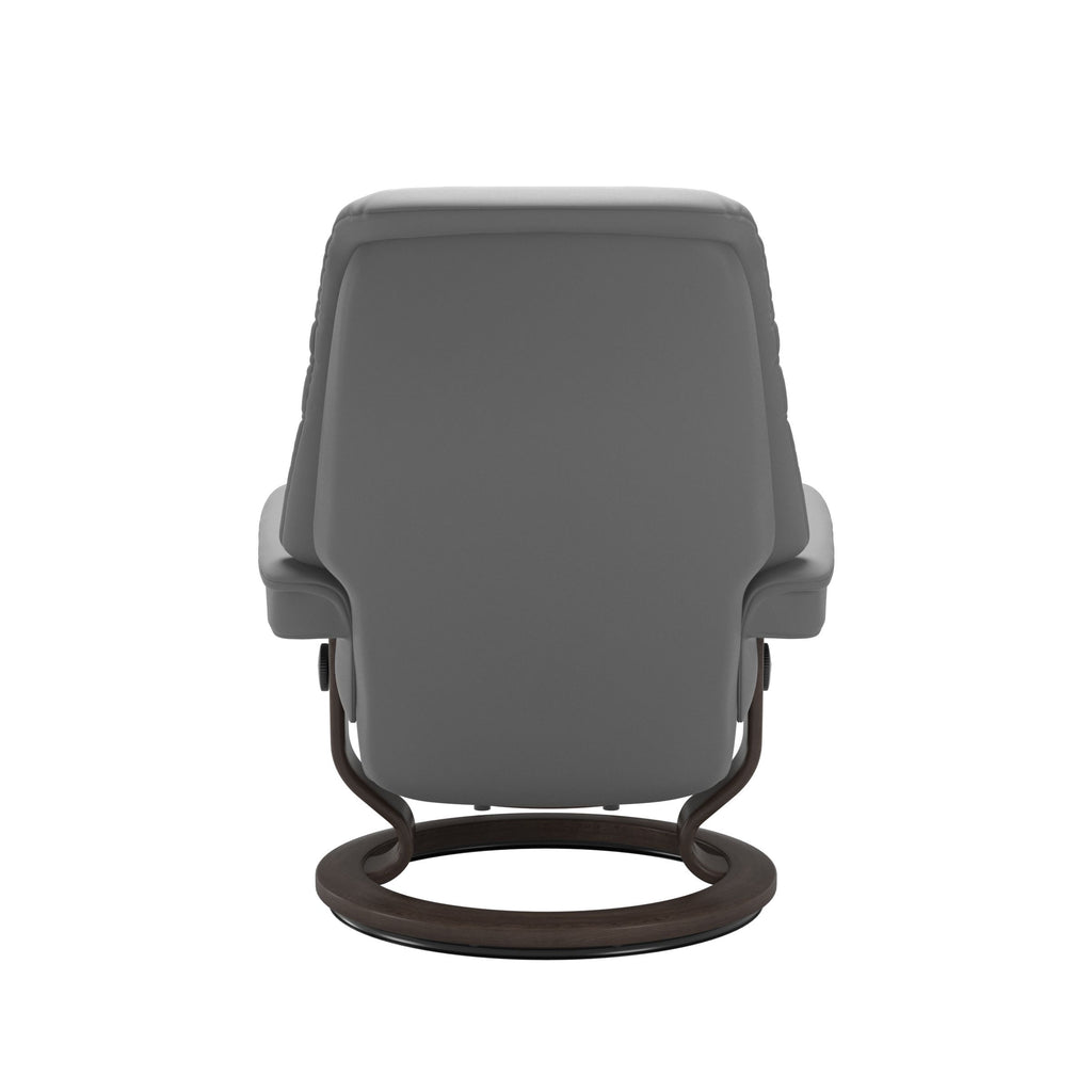 Serene Classic Recliner & Footstool - Batick Wild dove leather - view 3
