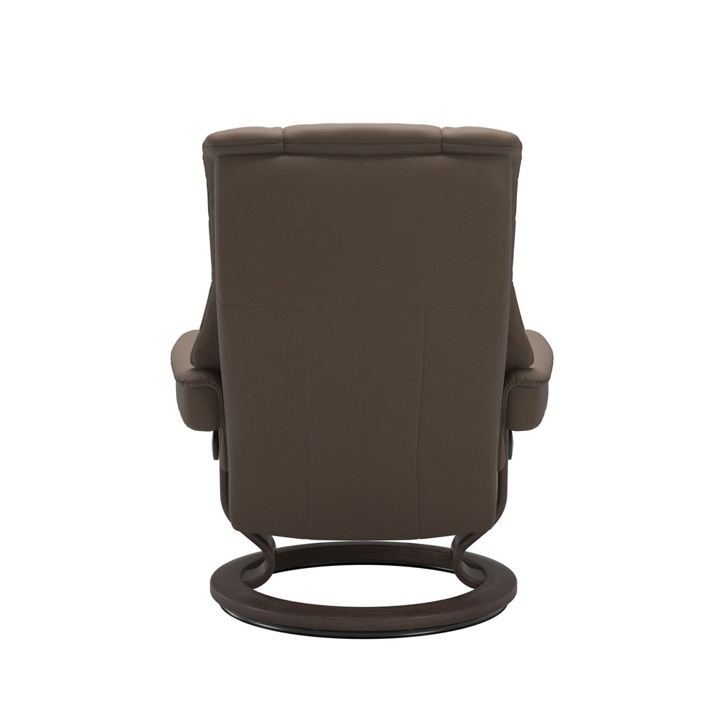 Haven Classic Recliner & Footstool - Batick Mole leather - view 3