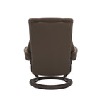 Haven Classic Recliner & Footstool - Batick Mole leather - view 3