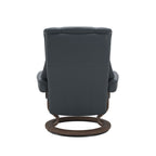 Haven Classic Recliner & Footstool - Batick Atlantic blue leather - view 3