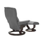 Haven Classic Recliner & Footstool - Batick Wild dove leather - view 4