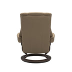 Haven Classic Recliner & Footstool - Paloma Funghi leather - view 3