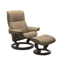 Haven Classic Recliner & Footstool - Paloma Funghi leather · Paloma Funghi leather · Wenge wood
