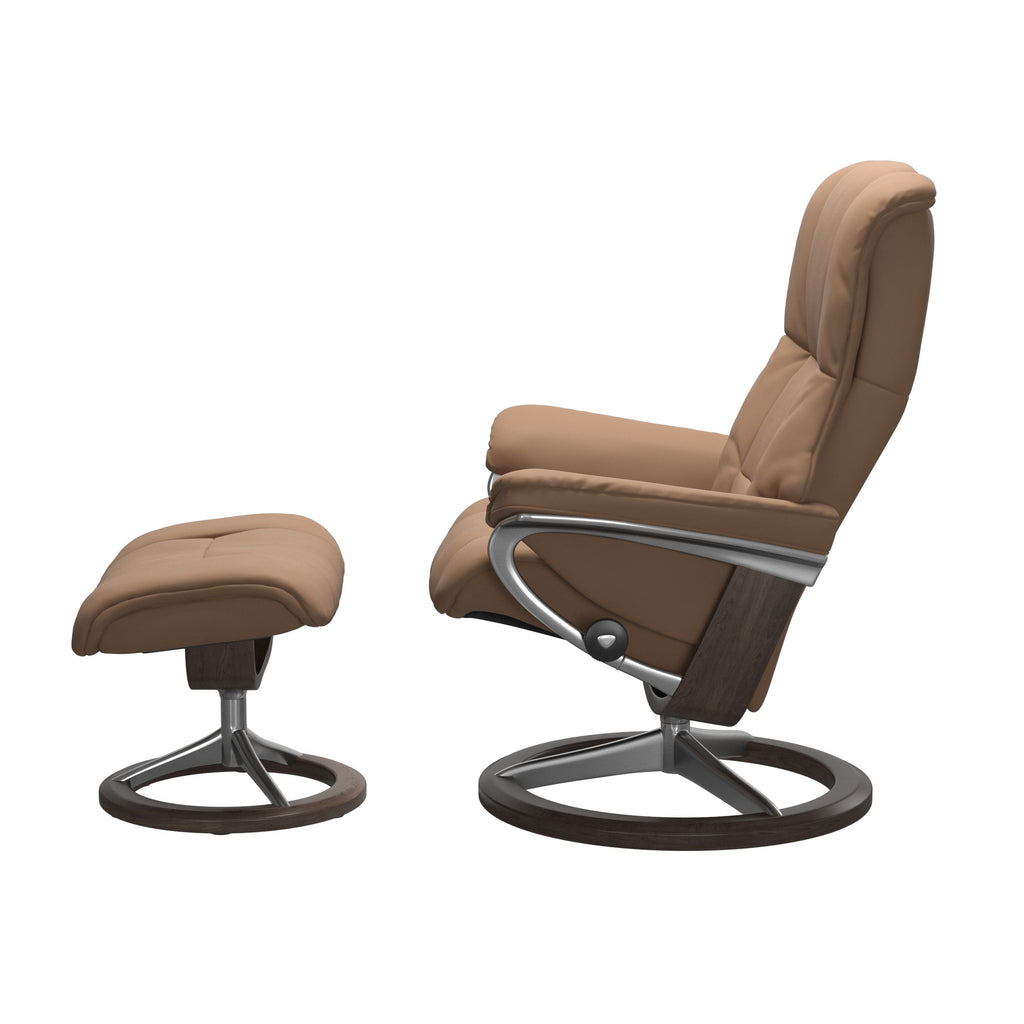 Haven Signature Recliner & Footstool - Batick Latte leather - view 2