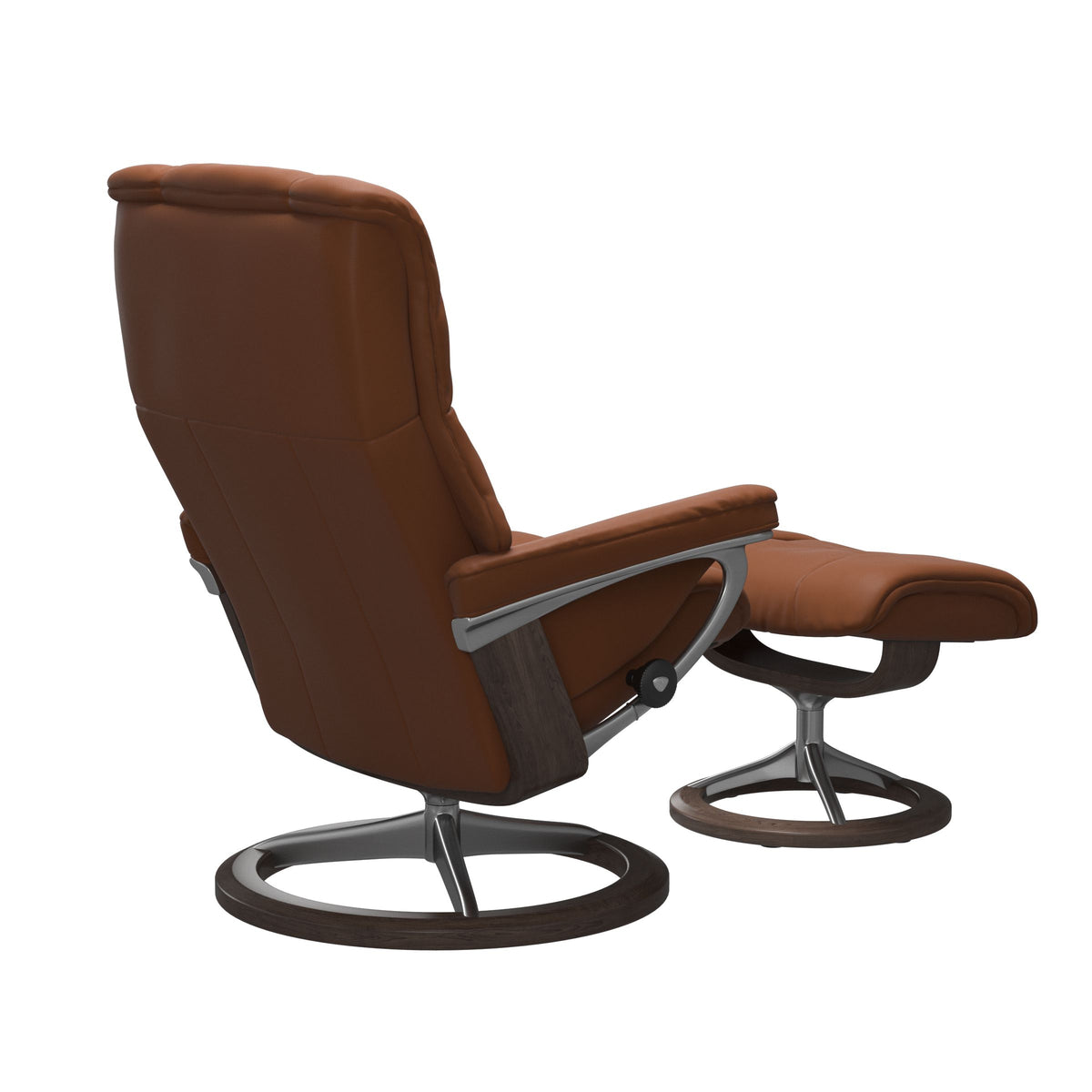 Haven Signature Recliner & Footstool - Paloma New cognac leather - view 4