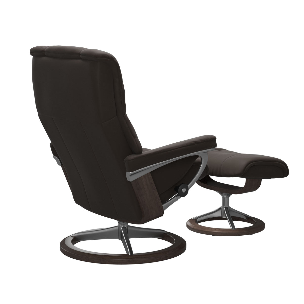Haven Signature Recliner & Footstool - Paloma Chestnut leather - view 4