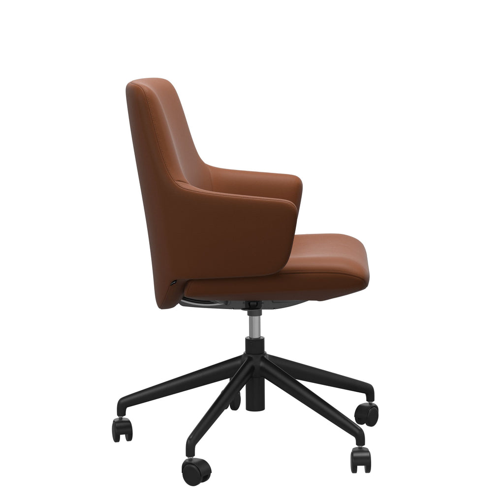 Laurel Office Chair - New cognac leather - view 3
