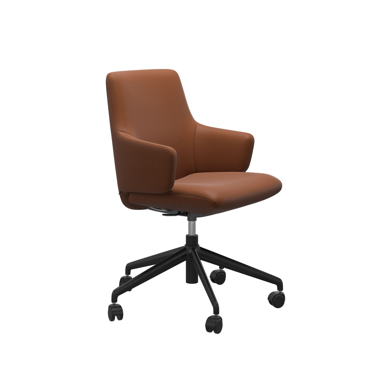 Laurel Office Chair - New cognac leather - view 1