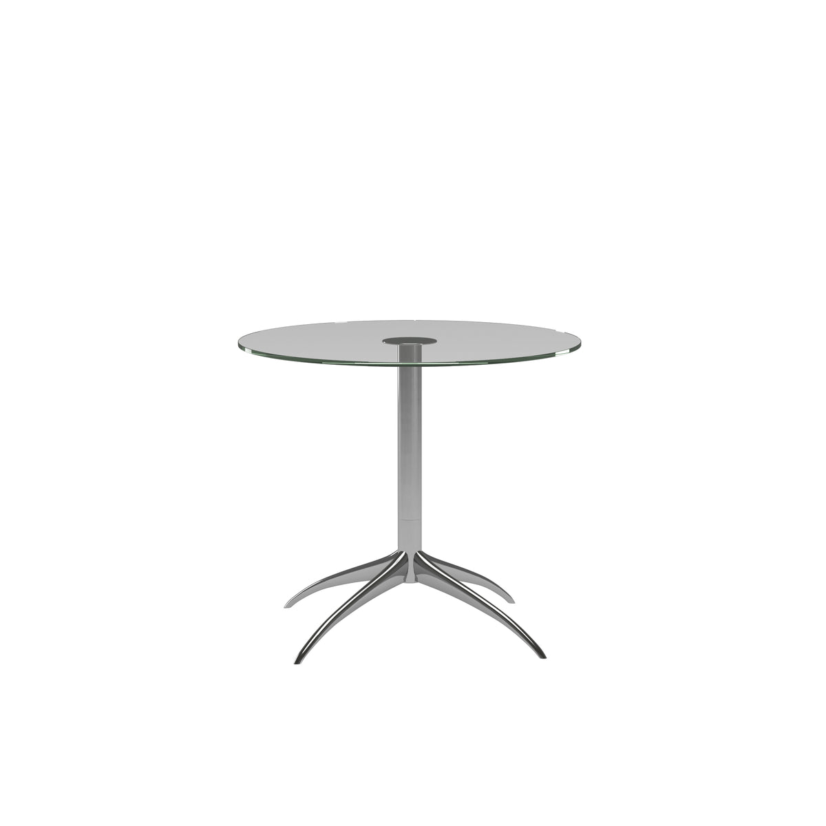 Round Metal Table - Small - Chrome metal - view 3