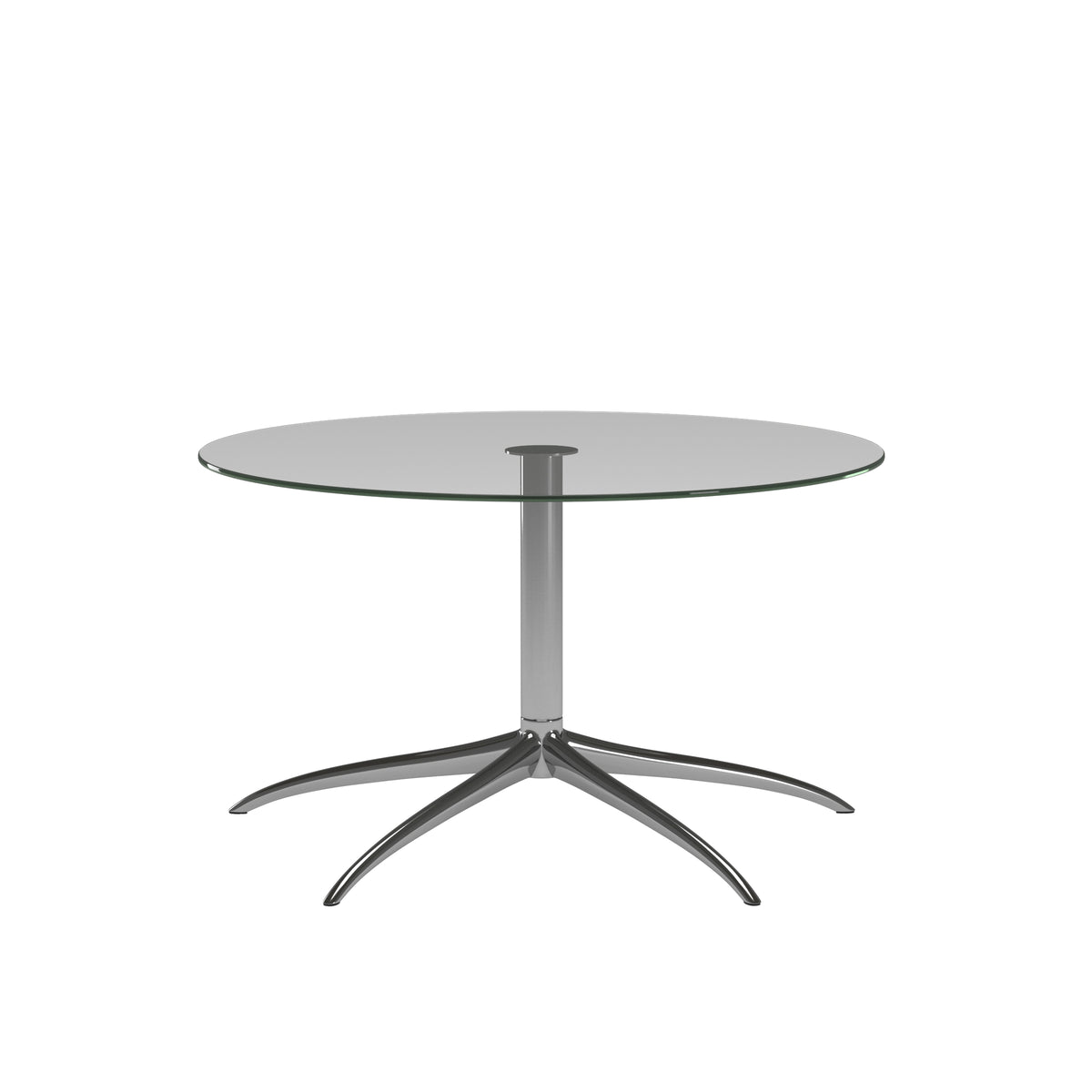 Round Metal Table - Large - Chrome metal - view 3