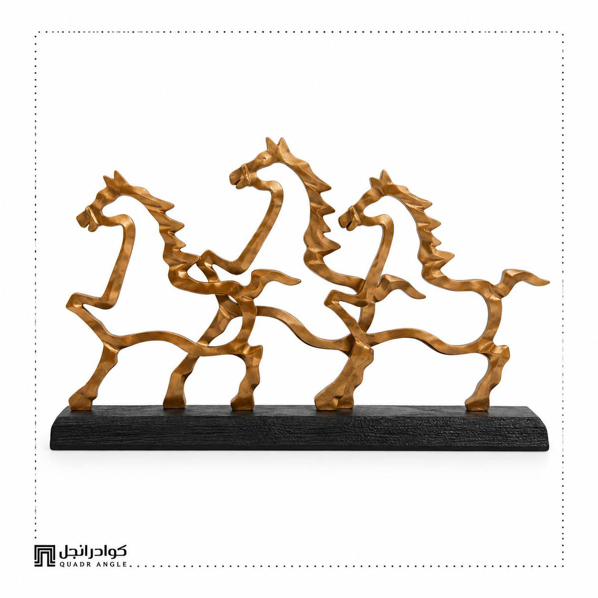 Cavalcade Gold-Tone Horse Sculpture