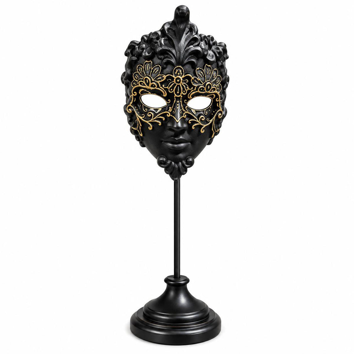 Florentine Black & Gold Decorative Mask