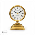Regent Gold-Tone Pedestal Clock
