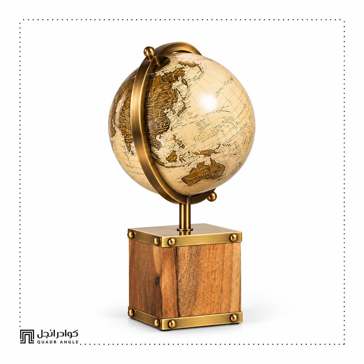 Atlas Vintage-Style Pedestal Globe