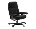 Essential Office Chair - Batick Black leather · Batick Black leather · Wenge wood