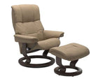 Haven Classic Recliner & Footstool - Paloma Funghi leather - view 5