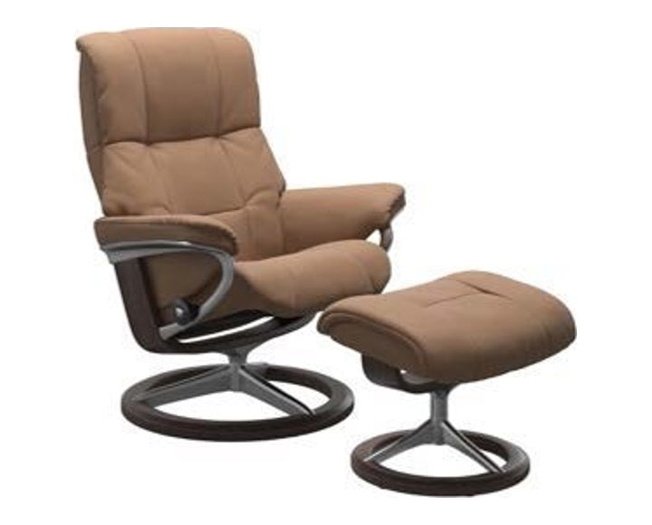 Haven Signature Recliner & Footstool - Batick Latte leather - view 5