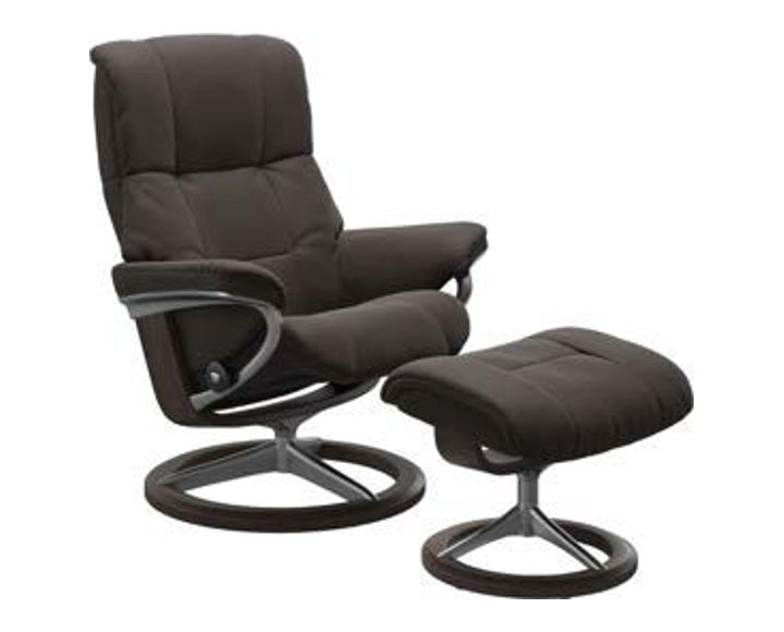 Haven Signature Recliner & Footstool - Paloma Chestnut leather - view 5