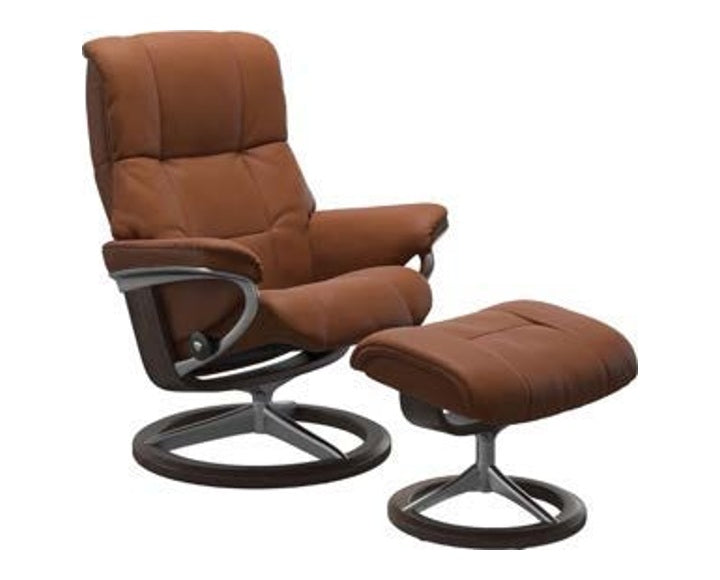 Haven Signature Recliner & Footstool - Paloma New cognac leather - view 5