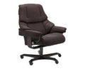 Retreat Office Chair - Paloma Chocolate leather · Paloma Chocolate leather · Wenge wood