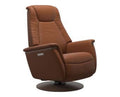 Motion Power Recliner - New cognac leather · New cognac leather · Walnut wood