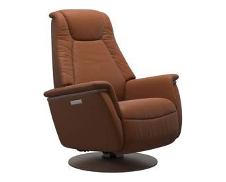 Motion Power Recliner - New cognac leather · New cognac leather · Walnut wood
