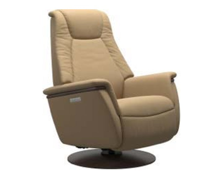 Motion Power Recliner - Sand leather · Sand leather · Wenge wood