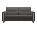 Fiona 2.5-seat Sofa - Metal grey leather · Metal grey leather