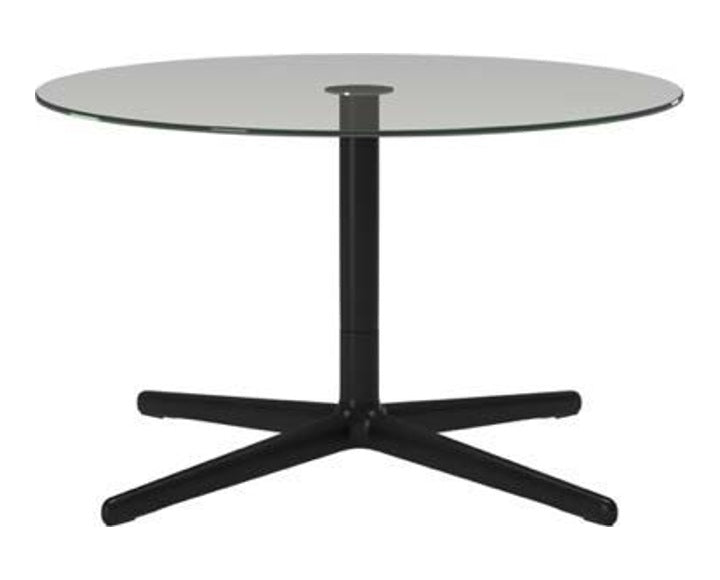 Round Cross-base Table - Large - Matt black base · Matt black base